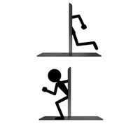 Extrémités de Support de Livre, séparateur de Livre en Acier, Support d'étagère avec Une Forte stabilité de Prise, Organisateur de Livres de Bureau avec Structure lestée Robuste, Accessoires d'étude,