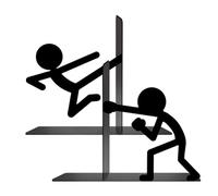 Extrémités de support de livres, séparateur de livres en acier, support d'étagère avec forte stabilité, organisateur de livres de bureau avec structure lestée robuste, accessoires d'étude, rangement