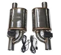 Extrémités de tuyau pour auto 1 Paire 2 Pièces Kit De Tuyau D'échappement Contrôle Valve Électrique D'échappement De Voiture Silencieux D'angle De Valve Réglable Universel Gorge Queue(70MM Type A)