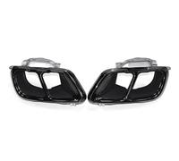 Extrémités de tuyau pour auto 2 Pcs/lot Quad Embout D'échappement Embout Silencieux Buse Tuyau D'échappement Embouts Garniture D'échappement Pour BMW X5 Pour G05 X6 G06 X7 G07 Gorge Queue(Noir)