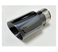 Extrémités de tuyau pour auto Buse D'échappement En Acier Inoxydable Titane Noir Grand Diamètre 101mm 114mm Silencieux De Voiture Ouvert Buse De Queue De Poinçon Gorge Queue(70mm-114mm)