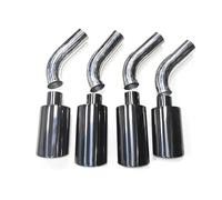 Extrémités de tuyau pour auto Embout De Silencieux D'échappement 304 Buse Pour Mercedes Pour Benz Pour Classe G W463 Pour G500 G550 G63 4 Pièces/lot Gorge Queue(Noir)