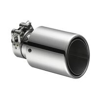 Extrémités de tuyau pour auto Embout De Silencieux D'échappement Universel En Acier Inoxydable Sertissage De Voiture Décoration Argentée Silencieux Gorge Queue(63mm-89mm)