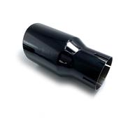 Extrémités de tuyau pour auto Embout D'échappement Universel En Acier Inoxydable 304 Accessoires Pour Voiture 1 Pièce Noir Tube D'extrémité Silencieux(70MM IN 89MM OUT)