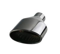 Extrémités de tuyau pour auto Embout D'échappement Universel Poli En Acier Inoxydable Sortie Ovale Roulée Pour Voiture Tuyau D'extrémité Incliné Gorge Queue(H0DJ3027f-R)