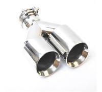 Extrémités de tuyau pour auto ID 2.50 Pouces OD 3.50 Pouces Universel Côté Gauche Acier Inoxydable Voiture Embout D'échappement Silencieux Double Embouts Pour F10 F30 Gorge Queue(IN 51mm OD 76mm)