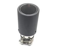 Extrémités de tuyau pour auto Pour Benz 1 Pièce Bouclée Mat Carbone Embout D'échappement Tuyau De Silencieux Accessoires De Voiture Gorge Queue(60MM IN 89MM OUT)