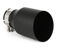 Extrémités de Tuyau pour Auto Silencieux D'échappement en Acier Inoxydable Noir Mat 1 Pièce Pièces Automobiles Accessoires De Pointe Modifiés Tube D'extrémité Silencieux(54MM in 89MM Out)