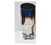 Extrémités de tuyau pour auto Tuyau D'échappement Bouclé Embout De Silencieux 1 Pièce Coupe Universelle En Acier Inoxydable Gorge Queue(IN 54MM OUT 89MM)