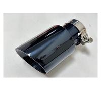 Extrémités de tuyau pour auto Tuyau D'échappement En Acier Inoxydable Titane Noir Sortie De Corne De Queue Et De Gorge Grand Diamètre 89mm 101mm 114mm 1 Pièce Gorge Queue(51mm-101mm)