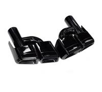ExtréMitéS Embout D'échappement Carré Pour Mercedes Pour Benz Pour Classe C E S Pour W204 W212 W218 Embouts Silencieux D'éChappement(Black H)