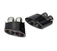 ExtréMitéS Embout D'échappement En Carbone Pour A4 A5 A6 Et A7 Modification Du Pot Silencieux À Gros Diamètre Embouts Silencieux D'éChappement(Carbon C)