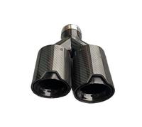Extrémités Embouts D'échappement Doubles Inoxydable Universels Haute Performance Fibre Carbone Pour BMW Série 1 Adaptateur tuyau d'échappement