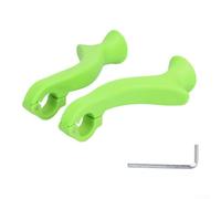 Extrémités ergonomiques de guidon de VTT 21 8/22 mm en nylon léger pour un confort musculaire et une performance cycliste (vert)