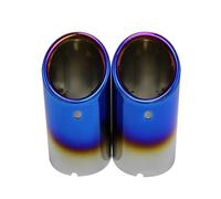 Extrémités Tuyau Auto Lot 2 Embouts Silencieux D'échappement 70 Mm Acier Inoxydable Pour BMW F30 2013-2018 E92 E90 Série 3 GT 325i 328i(2pcs Blue)