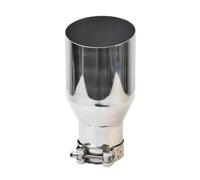 Extrémités Tuyau D'échappement De Voiture Buse D'échappement Monotube Coudée En Acier Inoxydable 304 Pour Voiture 2.5 Pouces 4.5 Pouces Modification Automobile(IN57-OUT76MM)