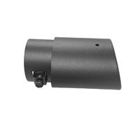 Extrémités Tuyau D'échappement De Voiture Embout De Pot D'échappement Ovale En Alliage D'aluminium Modification(Long Straight)