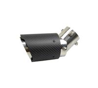 Extrémités Tuyau D'échappement De Voiture Embout De Pot D'échappement Universel En Fibre Carbone Et Acier Inoxydable(C IN 63 OUT 89)