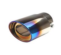Extrémités Tuyau D'échappement De Voiture Embout D'échappement Réglable En Acier Inoxydable Universel Pour Voiture Pour Modification Et Décoration(Blue Burnt Straight)