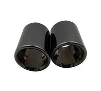 Extrémités Tuyau D'échappement De Voiture Pour BMW Série 5 F10 F11 F18 E60 E61 E39 528i 530i Embout D'échappement En Acier Inoxydable(Titanium Black)