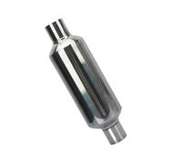 Extrémités Tuyau D'échappement De Voiture Silencieux D'échappement Universel 3"/2.5"/2"/2.25" Pour Voiture Tube Spiralé Longueur 13.8" En Acier Inoxydable(2.5 inch Outlet)