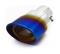 Extrémités Tuyau D'échappement Embout Silencieux D'échappement Voiture Acier Inoxydable(Black Straight Style)