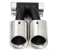 Extrémités Tuyau D'échappement Pour 718 Pour Cayman Pour Boxster 982 2016 Plus 1 PCS Embout D'échappement Double 987 Argent C Tuyaux D'extrémité Voiture(981 Silver A)