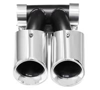 Extrémités Tuyau D'échappement Pour 718 Pour Cayman Pour Boxster 982 2016 Plus 1 PCS Embout D'échappement Double 987 Argent C Tuyaux D'extrémité Voiture(718 Silver B)