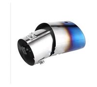 Extrémités Tuyau D'échappement Pour A4 B8 A4L Q5 2007-2014 Embout D'échappement Bleu Coudé 2 Pièces Acier Inoxydable Chromé Collecteur Silencieux Arrière Accessoires(Blue bent)