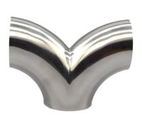 Extrémités Tuyau D'échappement Raccords De Tuyaux D'échappement À Souder Universels Silencieux En T Chevrons Robinet 304 Tuyau(70mm)