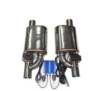 Extrémités Tuyau D'échappement Système D'échappement Voiture Kit Tuyau Commande Valve Électrique Silencieux À Angle Réglable Acier Inoxydable Universel(Remote 70MM A)