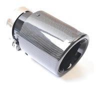 Extrémités Tuyau D'échappement Tuyau D'échappement De Voiture En Fibre Carbone Et Acier Inoxydable Biseauté(51-89mm)