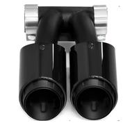 Extrémités Tuyau D'échappement Voiture Pour 718 Pour Cayman Pour Boxster 982 2016 Plus 1 PCS Embout D'échappement Double 987 Argent C Tuyaux D'extrémité Voiture(981 Black B)