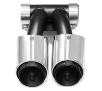 Extrémités Tuyau D'échappement Voiture Pour 718 Pour Cayman Pour Boxster 982 2016 Plus 1 PCS Embout D'échappement Double 987 Argent C Tuyaux D'extrémité Voiture(987 Silver C)
