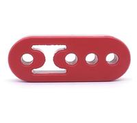Extrémités Tuyau D'échappement Voiture Support Pot D'échappement Universel Pour Voiture 1 Pièce Avec Silentbloc Caoutchouc Renforcé(1x 4 Holes-red)