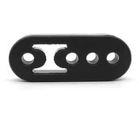 Extrémités Tuyau D'échappement Voiture Support Pot D'échappement Universel Pour Voiture 1 Pièce Avec Silentbloc Caoutchouc Renforcé(1x 4 Holes-black)