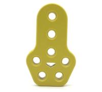Extrémités Tuyau D'échappement Voiture Support Pot D'échappement Universel Pour Voiture 1 Pièce Avec Silentbloc Caoutchouc Renforcé(1x 7 Holes-yellow)