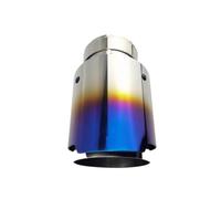 Extrémités Tuyau échappement Acier Inoxydable Plaqué Bleu Pour Modification Silencieux Voiture Embouts Décoratifs Queue Tuyau Échappement