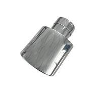 ExtrémitésTuyau Échappement Voiture Embout D'échappement Universel Acier Inoxydable Buse Silencieux Décoration Pièces Moteur Automobile(1PCS inlet 63mm)