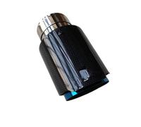ExtrémitésTuyau Échappement Voiture Embouts D'échappement Carbone Brillant Acier Inoxydable Buses Silencieux Réglage Universelles Pour Voitures 1 Pièce(ID 54MM-OD 114MM)