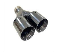 ExtrémitésTuyau Échappement Voiture Tuyau Échappement Acier Inoxydable Titane Noir Queue Gorge Refit 4 Sorties Voix Personnalisée Forme Y Double Sortie Gros Calibre 1 Pièce(51mm-89mm)