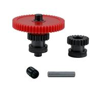 Extruder Gear en Acier Trempé pour 4 / Pro/Plus/Max - Kit Double Engrenage à Arbre Unique, Roulements de Précision, Optimisé pour une Extrusion Fluide et Durable