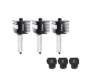 Extruder nozzle, Compatible avec le Kit Hotend Bamboo A1 Mini/A1 avec buse en acier trempé de 0.4mm for le remplacement,parts(Desktop clip)