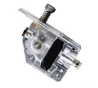 Extrudeuse à double entraînement pour imprimante 3D avec boîtier transparent pour l'inspection directe du chemin du filament et la détection de blocage (transparent)