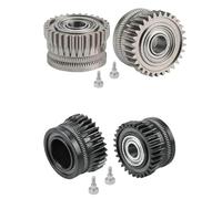 Extrudeuse CR K1C, engrenage d'entraînement à Filament entièrement métallique Compatible with imprimante Crea-lity K1 Max, revêtement DLC nickelé, Haute dureté, Usure(Svart)