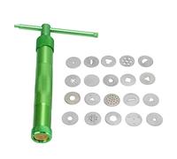 Extrudeuse d'argile en acier inoxydable, extrudeuses d'argile de poterie en céramique, presses mélangeurs avec 20 disques à motifs, pâte à fondant de nouilles, extrudeuse de pâte