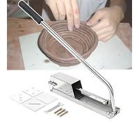 Extrudeuse d'argile murale en acier inoxydable, comprend 4 moules, idéale pour la construction de bobines, la sculpture, la construction artisanale, parfaite pour les studios de poterie et les