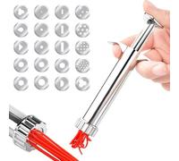 Extrudeuse D'argile Pour Bricolage - Tube D'extrusion En Acier Inoxydable De 18 Cm, Outil De Mise En Forme De Moule Créatif Fait À La Main Pour L'artisanat, La Modélisation De L'argile, Les Détails De