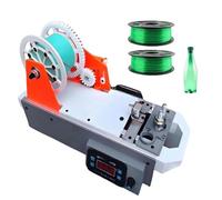 Extrudeuse de filament 3D 300°C, machine de fabrication de filaments | Fonctionnement silencieux inférieur à 45 dB, économie d'énergie de 150 à 200 W(Green-orange)
