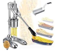 Extrudeuse de purée de pommes de terre en acier inoxydable pour fabrication de frites, utilisation commerciale manuelle dans les restaurants